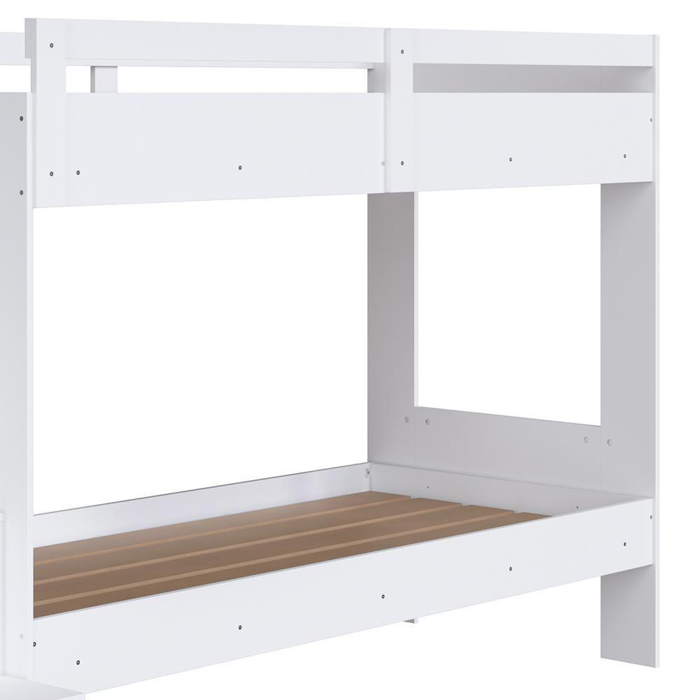 Beliche Infantil Com Escada Nichos E Gavetas Infix C06 Branco - Mpozenato - 6