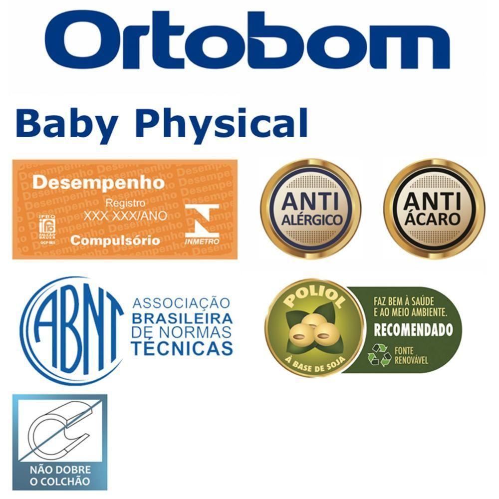 Colchão Para Berço Americano Baby Physical D18 70x130x10cm - Ortobom - 5