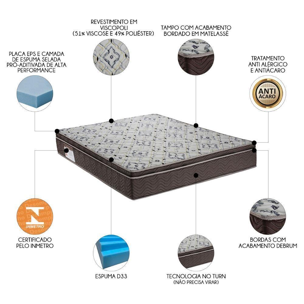 Colchão Casal Queen Iso 1.5.0 D45 Viscopoli 158x198x18cm - Ortobom - 3
