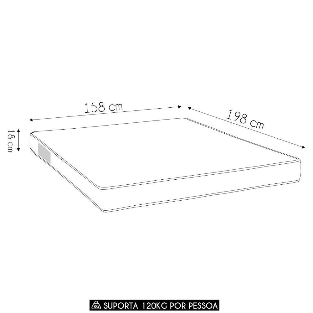 Colchão Casal Queen Iso 1.5.0 D45 Viscopoli 158x198x18cm - Ortobom - 4