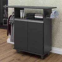 Tábua De Passar Com Balcão 2 Portas Carla Preto - Lumil - 2