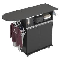 Tábua De Passar Com Balcão 2 Portas Carla Preto - Lumil - 5