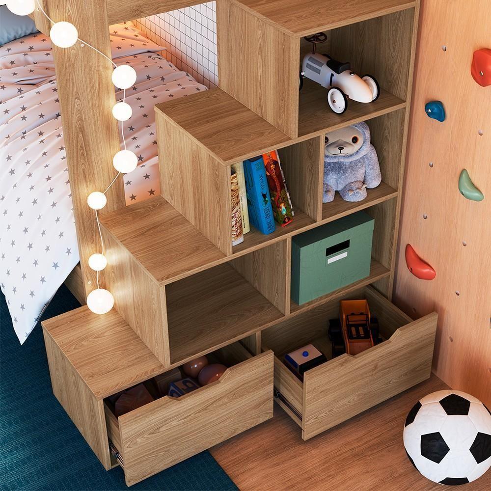 Treliche Infantil Com Escada E Nichos Infix C06 Aveiro - Mpozenato - 6