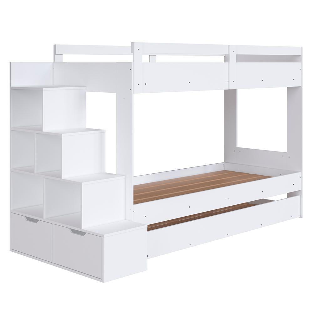 Treliche Infantil Com Escada E Nichos Infix C06 Branco - Mpozenato - 1