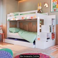 Treliche Infantil Com Escada E Nichos Infix C06 Branco - Mpozenato - 5