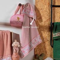 Toalha Lavabo Infantil Soft Kids 100% Algodão 32x45cm Appel Rosa Fita - Bailarina - 2