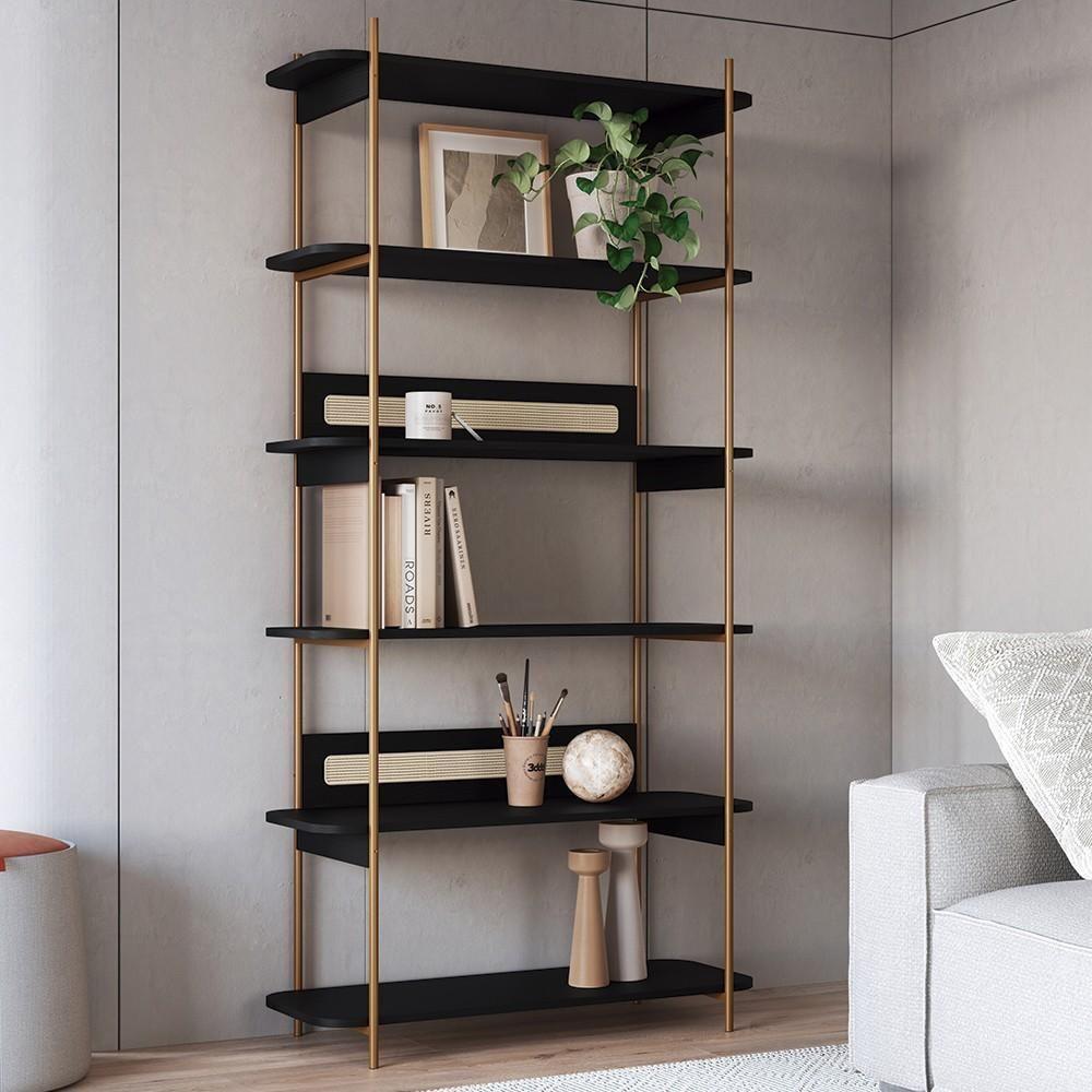 Estante Industrial Pés De Metal Arlo A10 Nero-dourado - Mpozenato - 2