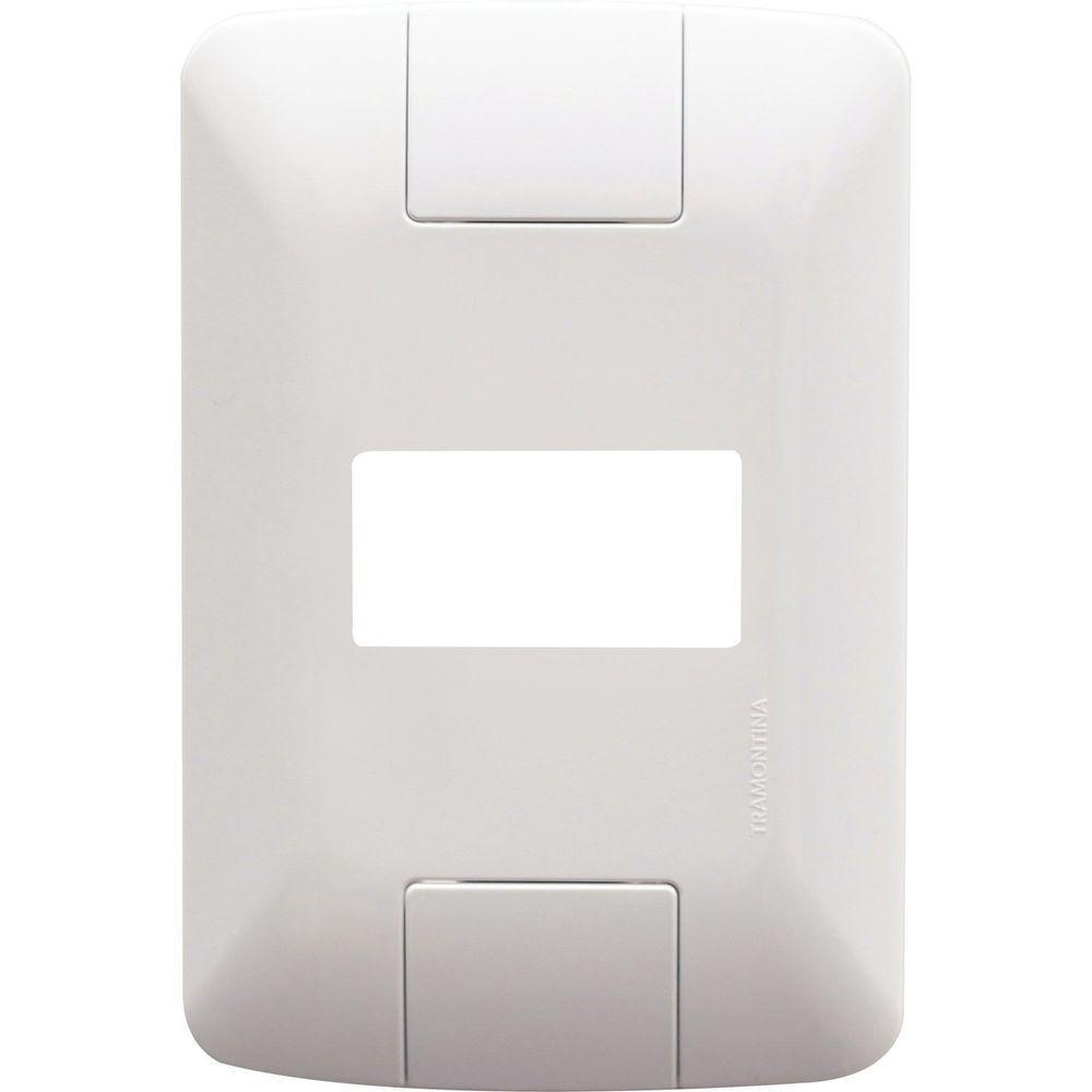 Placa 1 Posto Horizontal 4x2 Tramontina Aria Branca - Construtora Tramontina - 1