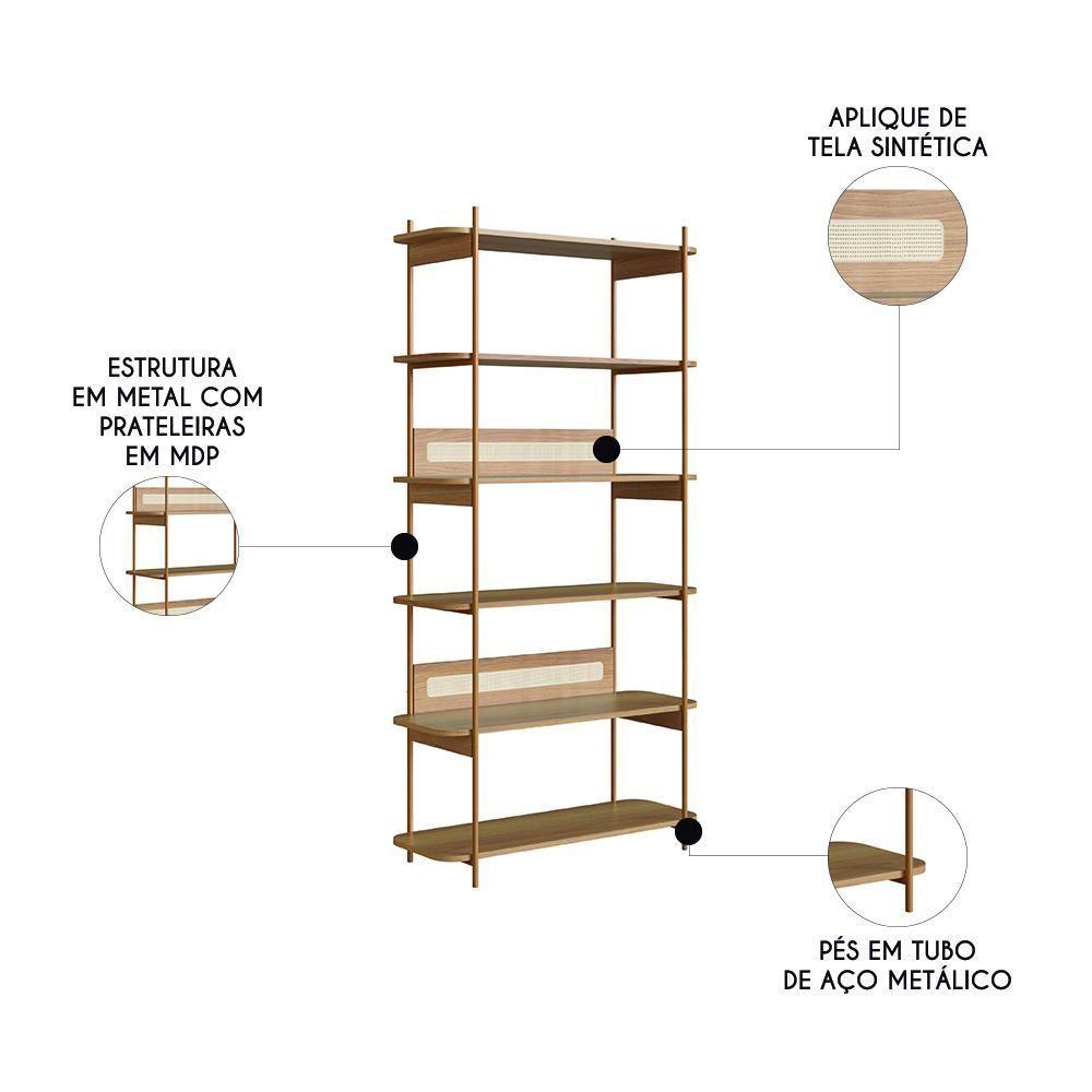 Estante Industrial Pés De Metal Arlo A10 Hanover-dourado - Mpozenato - 3