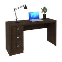 Mesa Para Computador 3 Gavetas Me4102 Rústico - Tecno Mobili - 1