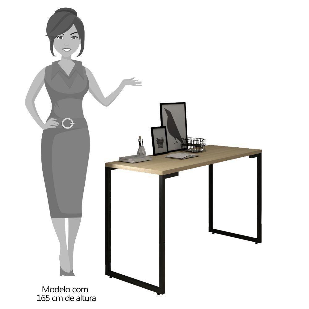 Mesa Para Computador Escrivaninha Porto 120cm Nature - Fit Mobel - 4