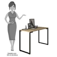 Mesa Para Computador Escrivaninha Porto 120cm Nature - Fit Mobel - 4