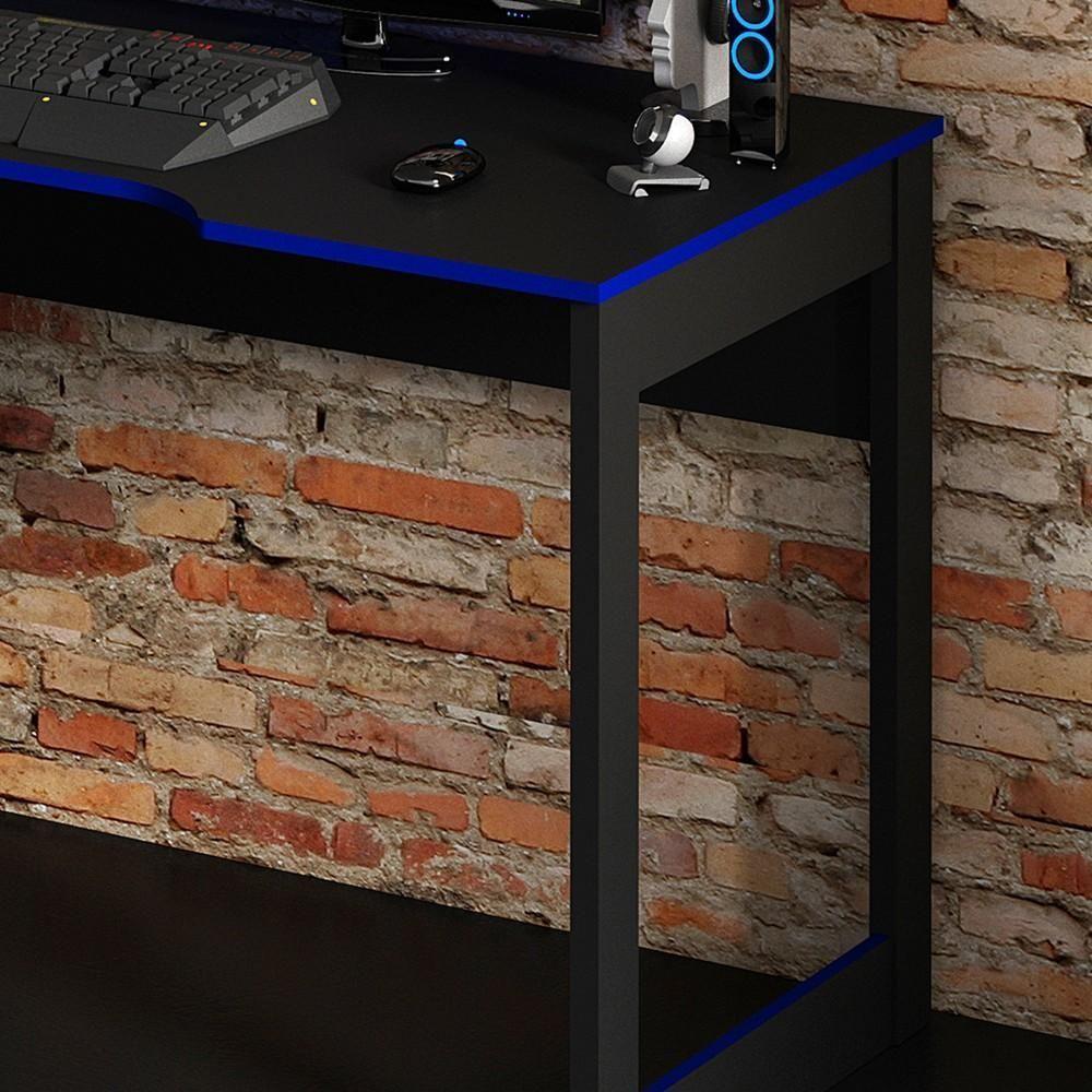 Mesa Para Computador Notebook Gamer Me4152 Preto-azul - Tecno Mobili - 3