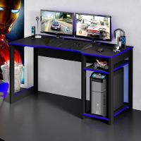 Mesa Para Computador Notebook Gamer Me4152 Preto-azul - Tecno Mobili - 2