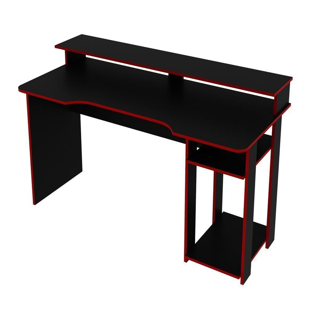Mesa Para Computador Notebook Gamer Me4153 Preto-vermelho - Tecno Mobili - 1