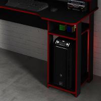 Mesa Para Computador Notebook Gamer Me4153 Preto-vermelho - Tecno Mobili - 3