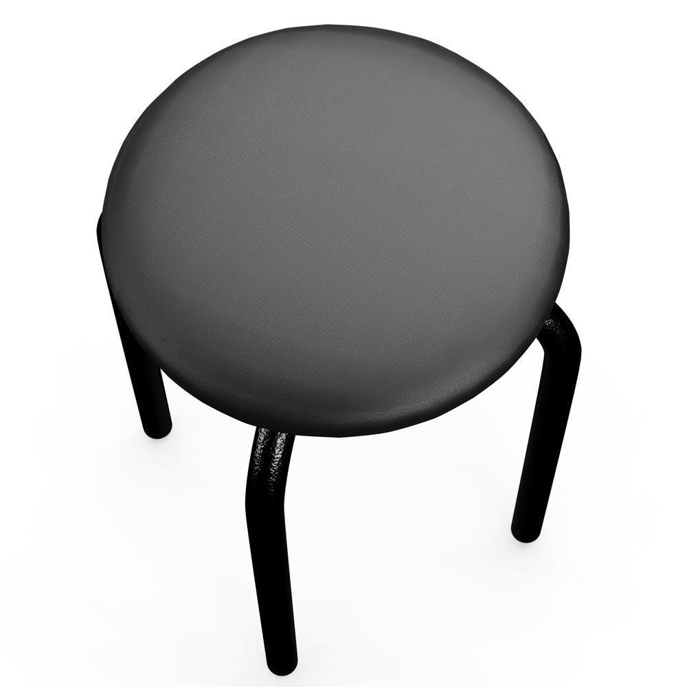 Mesa De Cozinha Bistrô Porto Preto 120cm Com 4 Banquetas Industriais Maviê Preto - Mpozenato - 9