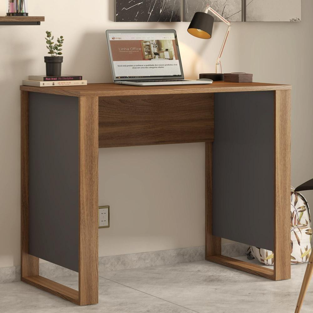 Mesa Para Computador Office Morada D02 Amendola-grafito - Mpozenato - 2