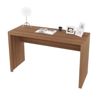 Mesa para Computador Escrivaninha Retangular Me4135 Moderno em MDP 127cm Amêndoa
