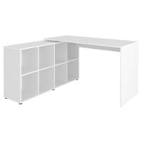 Mesa Escrivaninha Em L Eron E Gaveteiro Com Rodízios Mity A06 Branco - Mpozenato - 10