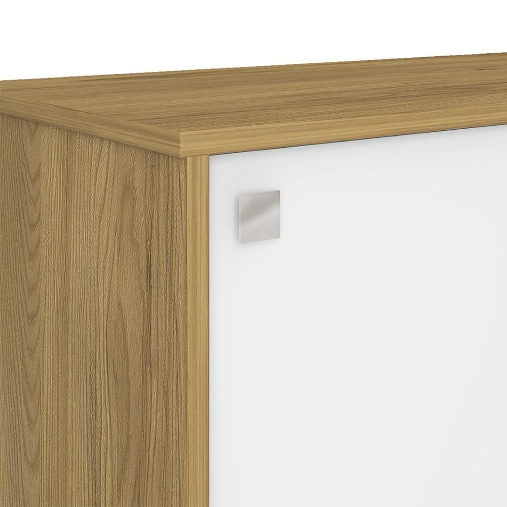 Mesa Escrivaninha Em L 135x168cm 1 Porta Sharp A06 Olmo-branco - Mpozenato - 10