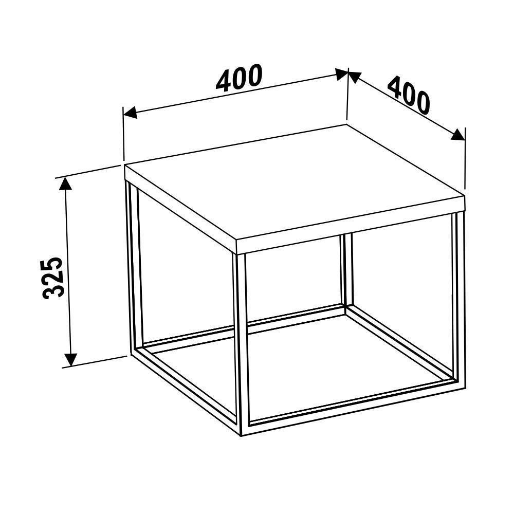 Mesa De Centro P Cube 24801 Preto - Artesano - 2