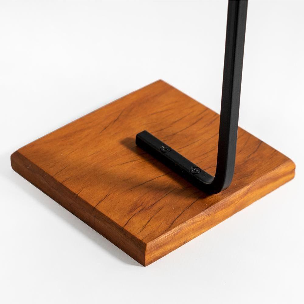 Lixeira E Porta Papel Higiênico Com Base De Madeira Glam D09 Preto - Mpozenato - 8