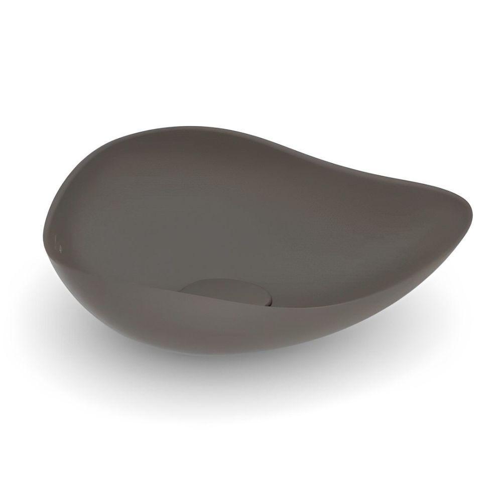 Cuba De Apoio Oval 540x375mm Ruy Ohtake Roca Café Acabamento Fosco - A327a13668 - 1