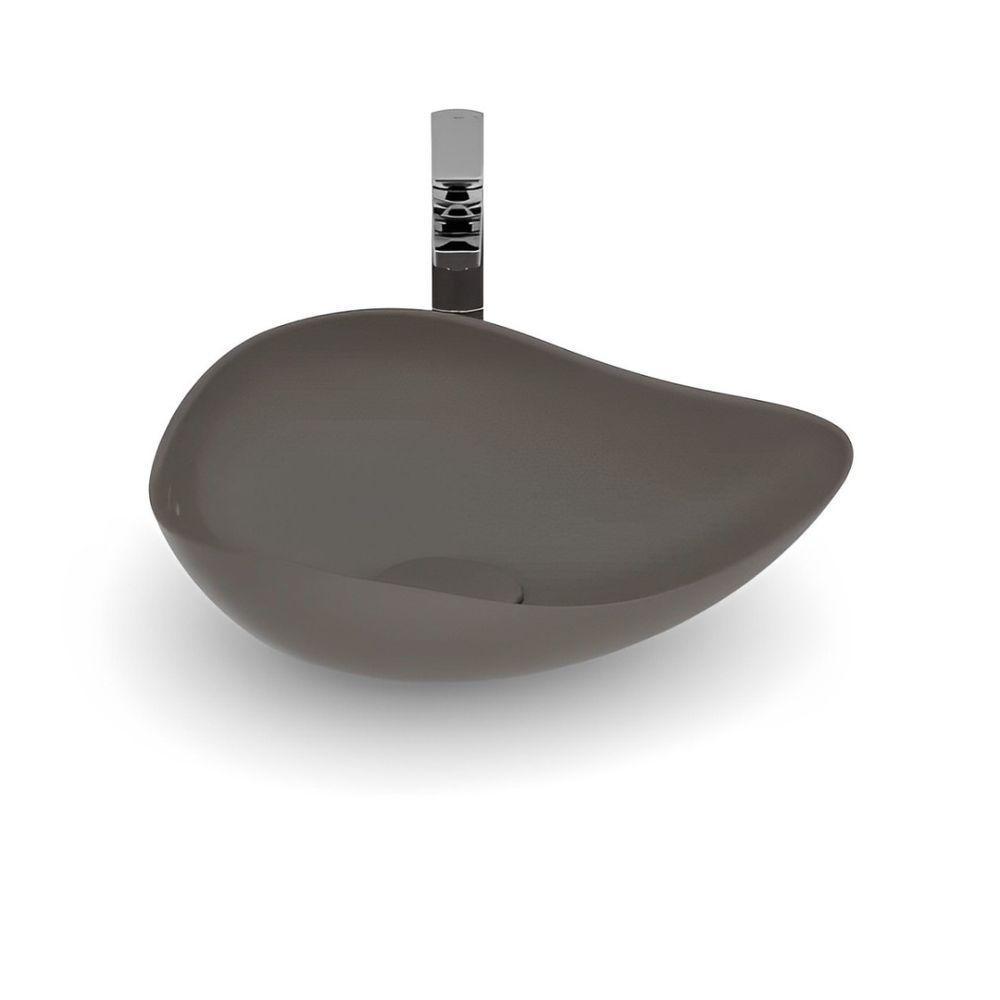 Cuba De Apoio Oval 540x375mm Ruy Ohtake Roca Café Acabamento Fosco - A327a13668 - 2