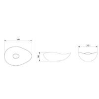 Cuba De Apoio Oval 540x375mm Ruy Ohtake Roca Café Acabamento Fosco - A327a13668 - 5