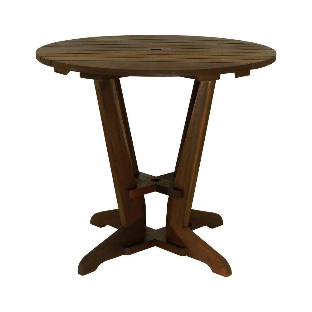 Mesa Summer ø86cm Madeira Imbuia Maciça Stain Imbuia - 3