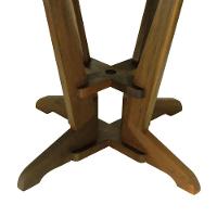 Mesa Summer ø86cm Madeira Imbuia Maciça Stain Imbuia - 5