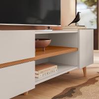 Rack Purus Para Tv Até 65 3 Portas - Colibri - Off White Matte Frejo