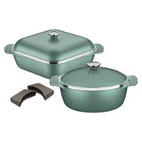 Kit Panelas Tramontina Lyon Alumínio Antiaderente Starflon High Perfomance Verde Esmeralda 4 Peças Tramontina - 1