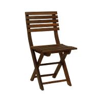 Cadeira Dobrável Sol Madeira Imbuia Maciça Assento E Encosto Ripado Stain Imbuia - 1