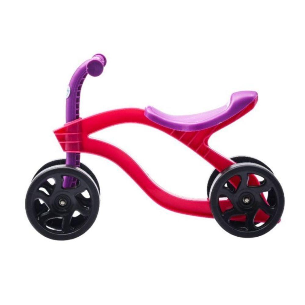 Bicicleta Infantil Balance Bike Futurista Sem Pedal 4 Rodas - Equilíbrio E Diversão rosa - 3
