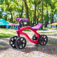 Bicicleta Infantil Balance Bike Futurista Sem Pedal 4 Rodas - Equilíbrio E Diversão rosa - 2