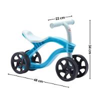 Bicicleta Infantil Balance Bike Futurista Sem Pedal 4 Rodas - Equilíbrio E Diversão rosa - 5
