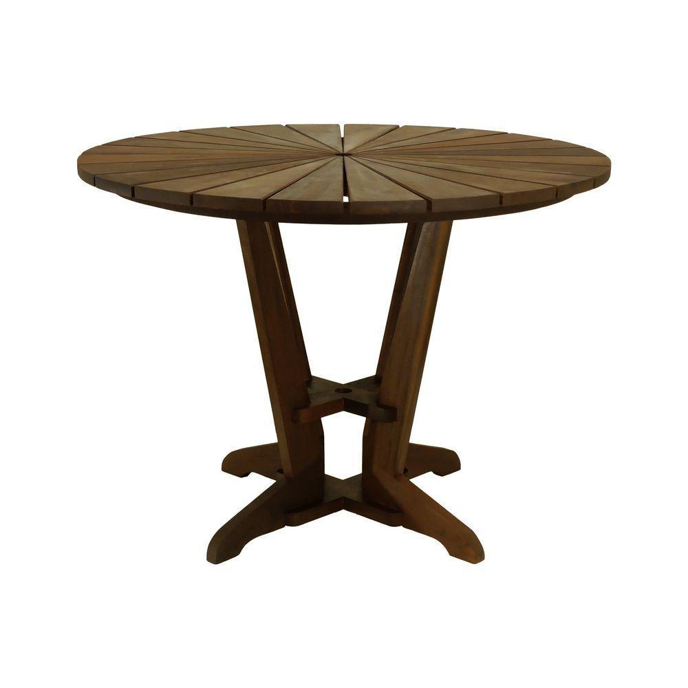 Mesa Sol ø105cm Madeira Imbuia Maciça Stain Imbuia - 3