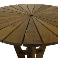 Mesa Sol ø105cm Madeira Imbuia Maciça Stain Imbuia