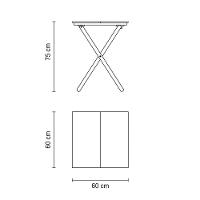 Mesa De Madeira Dobrável Tramontina Lille Em Madeira Tauari Fsc Com Acabamento Verniz Tramontina - 3
