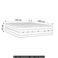 Colchão King Double Face Molas Pocket Silver Star 193x203x34cm - Castor