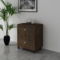 Armário Para Home Office Me4112 Com Rodízios Rústico - Tecno Mobili - 2