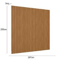 Painel Ripado Decorativo Sala Quarto 297x250cm Prime L06 Nature Fosco - Mpozenato - 4