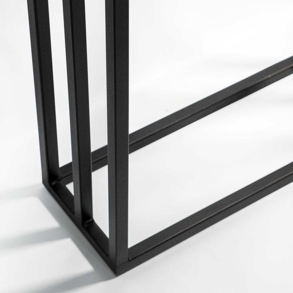 Toalheiro De Chão Para Banheiro Luxe Em Aço D09 Preto - Mpozenato - 2