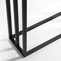 Toalheiro De Chão Para Banheiro Luxe Em Aço D09 Preto - Mpozenato - 2