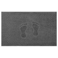 Toalha De Piso Tapete Banheiro 4 Peças Pezinho 100% Algodão Azul-verde-cinza-rosa - 5