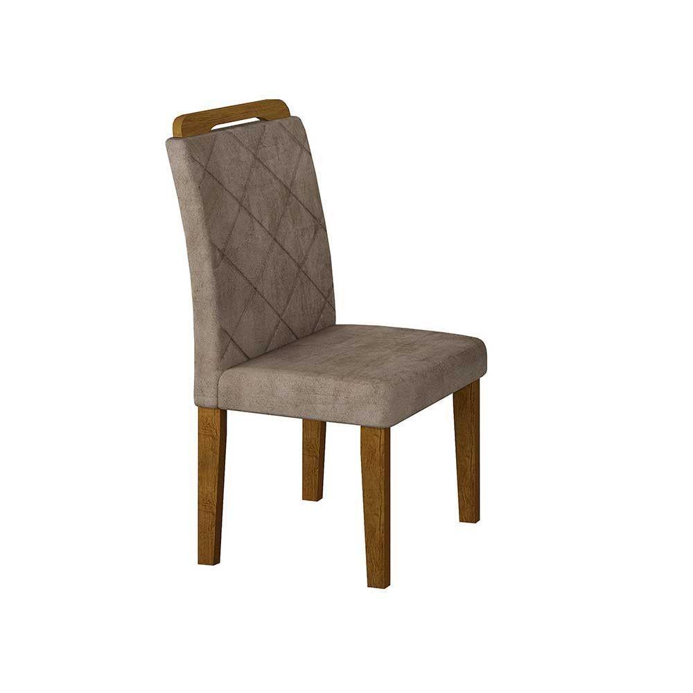 Mesa Alvorada 180 Tp Mdf Vidro Canto Reto 6 Cadeiras Rufato  E Imbuia E Off Serig Off - 2