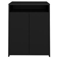 Kit 2 Balcão Para Escritório Café 60cm 2 Portas Look A06 Preto - Mpozenato - 3