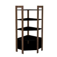 Estante De Canto Closet Multiuso 5 Prateleiras Az1020 Nogal-preto - Tecno Mobili - 1
